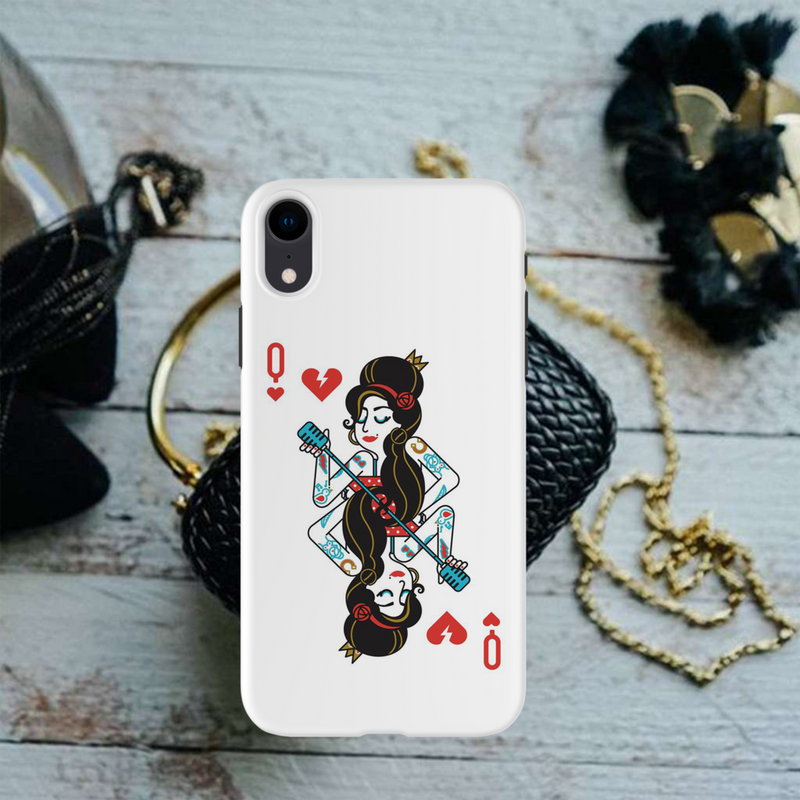 Queen Card Printed Slim Cases and Cover for iPhone XR