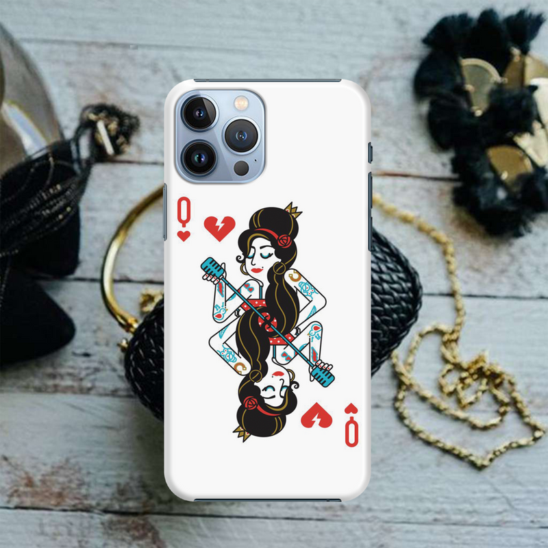 Queen Card Printed Slim Cases and Cover for iPhone 13 Pro