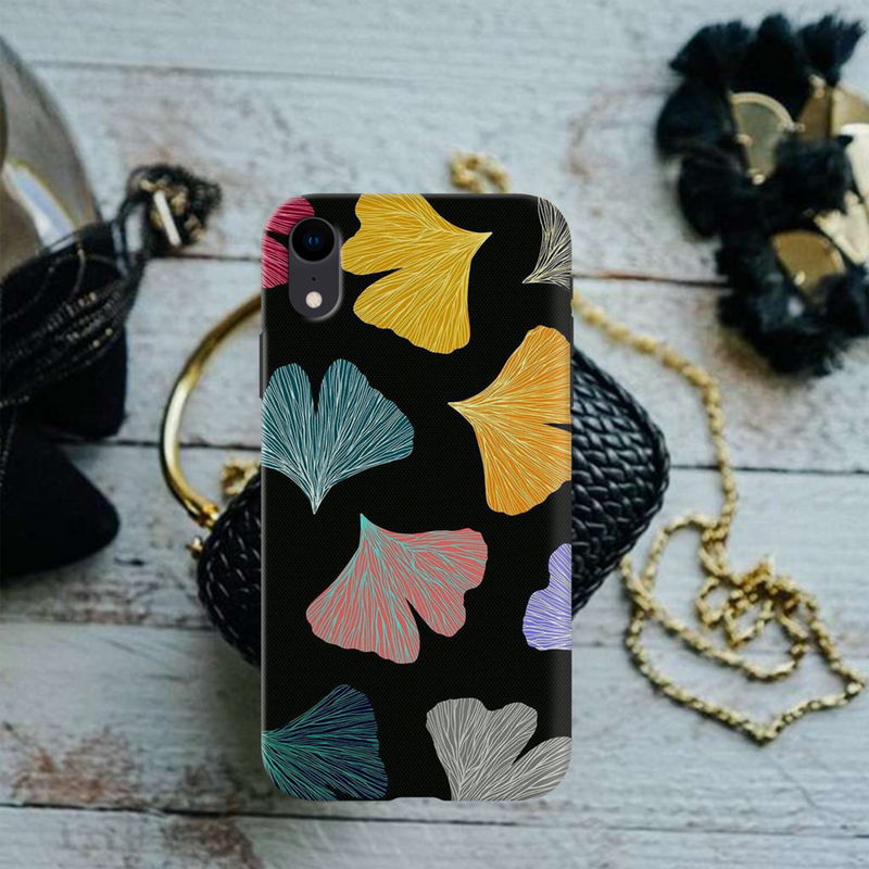 Colorful leafes Printed Slim Cases and Cover for iPhone XR