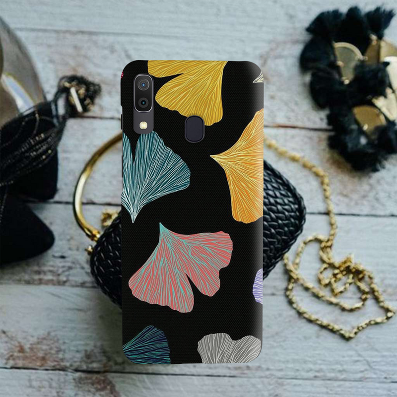 Colorful leafes Printed Slim Cases and Cover for Galaxy A20