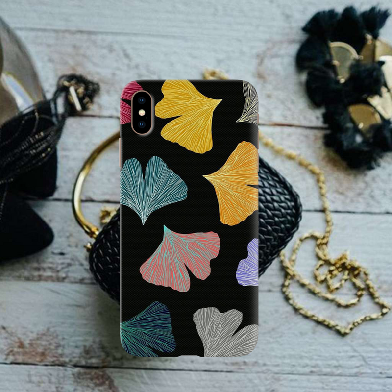Colorful leafes Printed Slim Cases and Cover for iPhone XS Max
