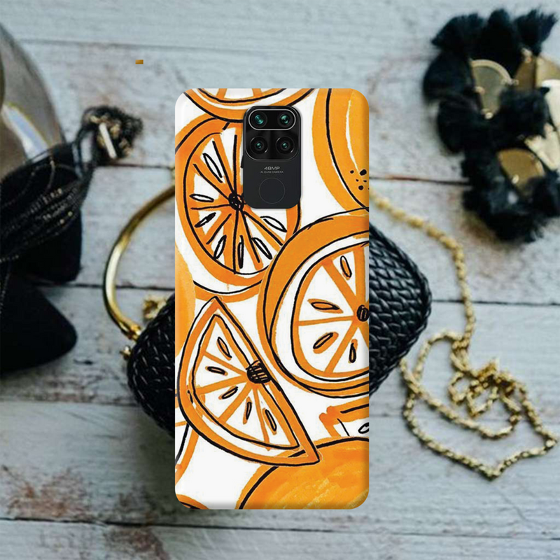Orange Lemon Printed Slim Cases and Cover for Redmi Note 9