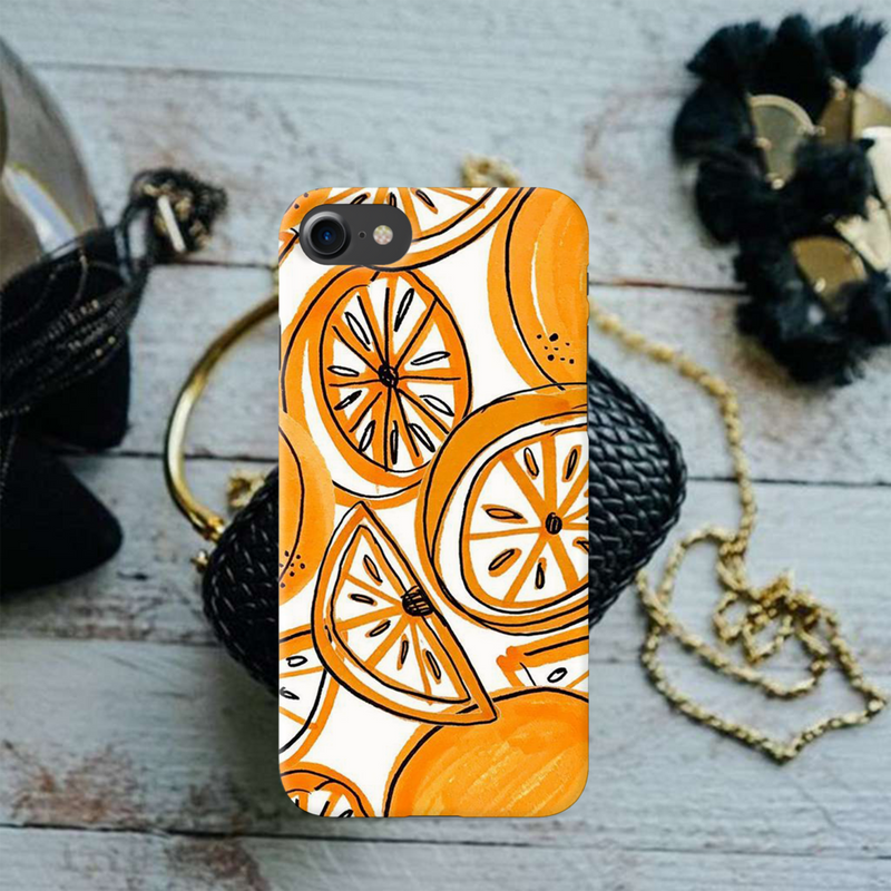 Orange Lemon Printed Slim Cases and Cover for iPhone 8