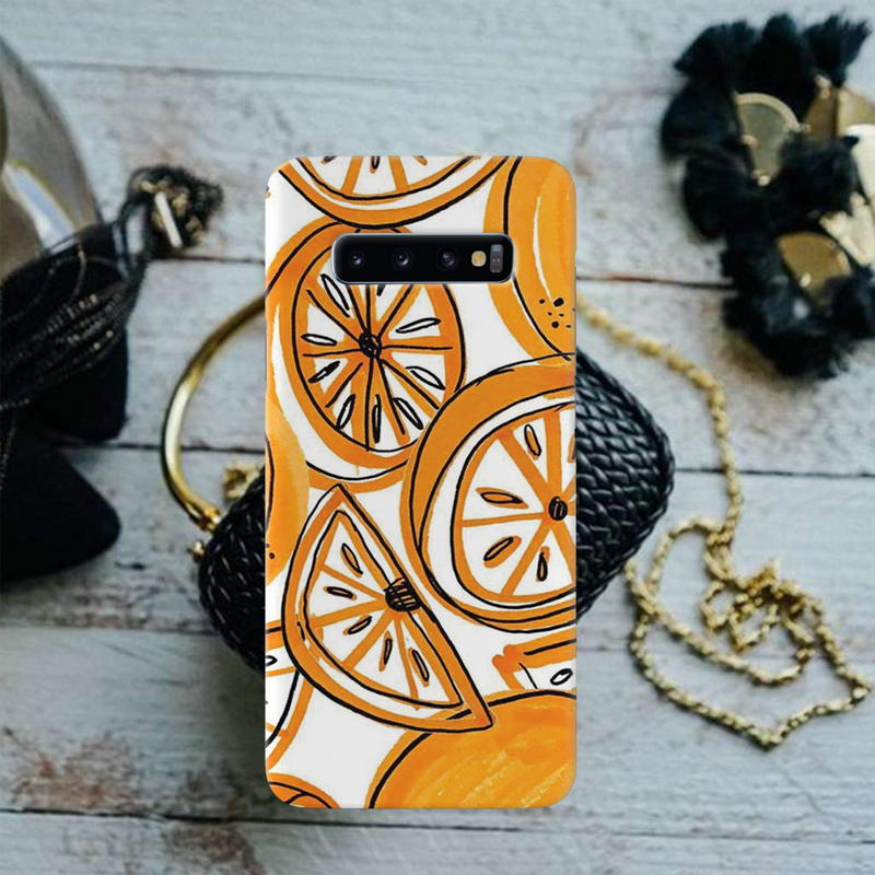 Orange Lemon Printed Slim Cases and Cover for Galaxy S10