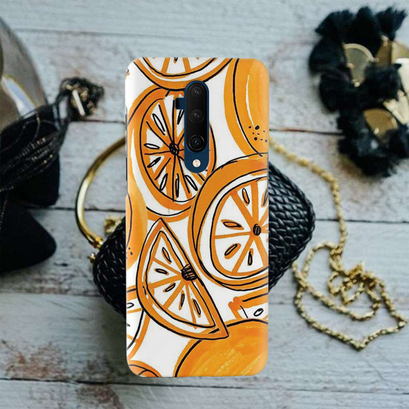 Orange Lemon Printed Slim Cases and Cover for OnePlus 7T Pro