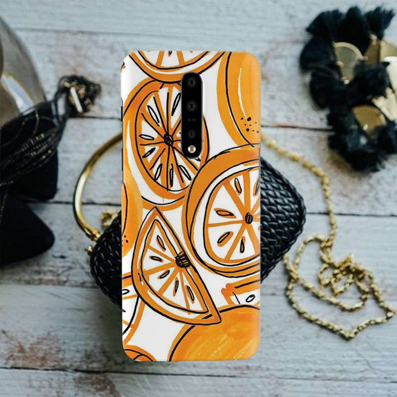 Orange Lemon Printed Slim Cases and Cover for OnePlus 7 Pro