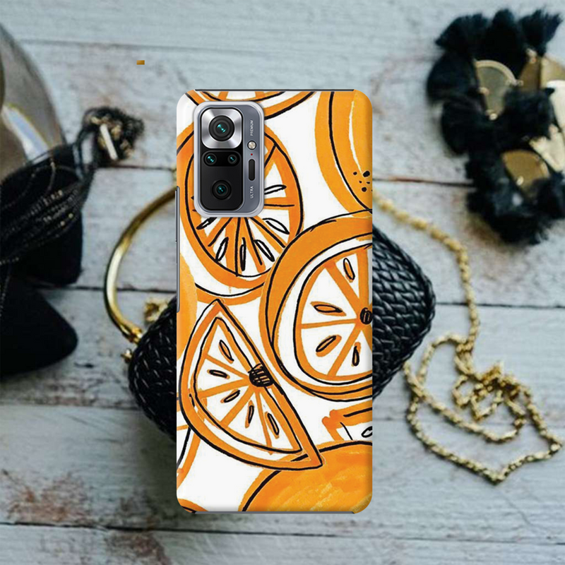 Orange Lemon Printed Slim Cases and Cover for Redmi Note 10 Pro