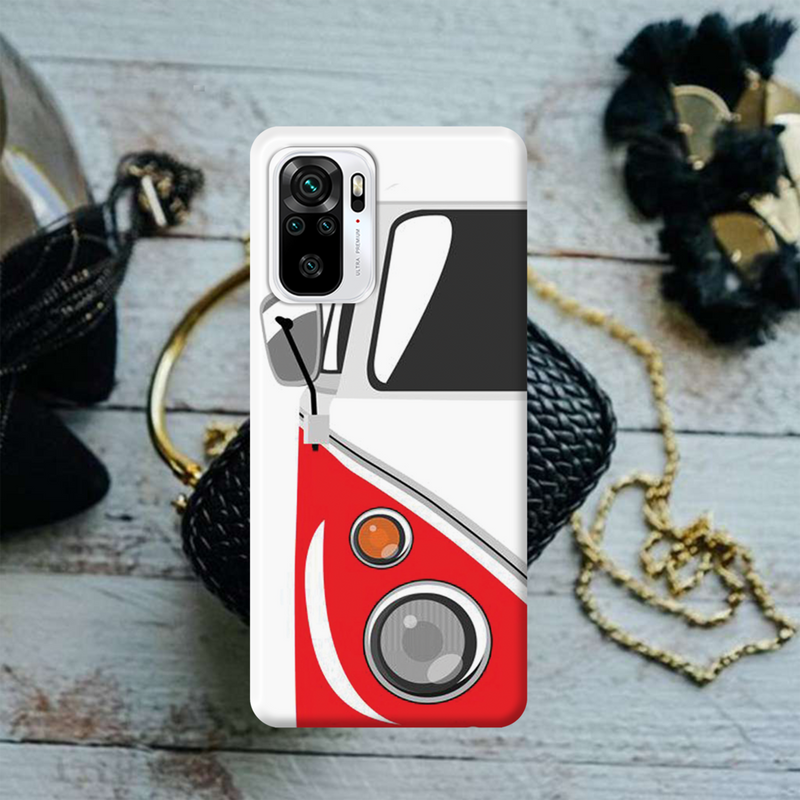 Red Volkswagon Printed Slim Cases and Cover for Redmi Note 10