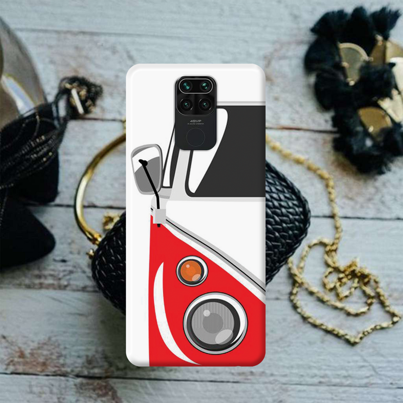 Red Volkswagon Printed Slim Cases and Cover for Redmi Note 9