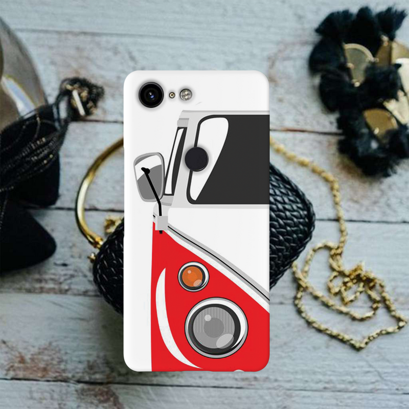 Red Volkswagon Printed Slim Cases and Cover for Pixel 3