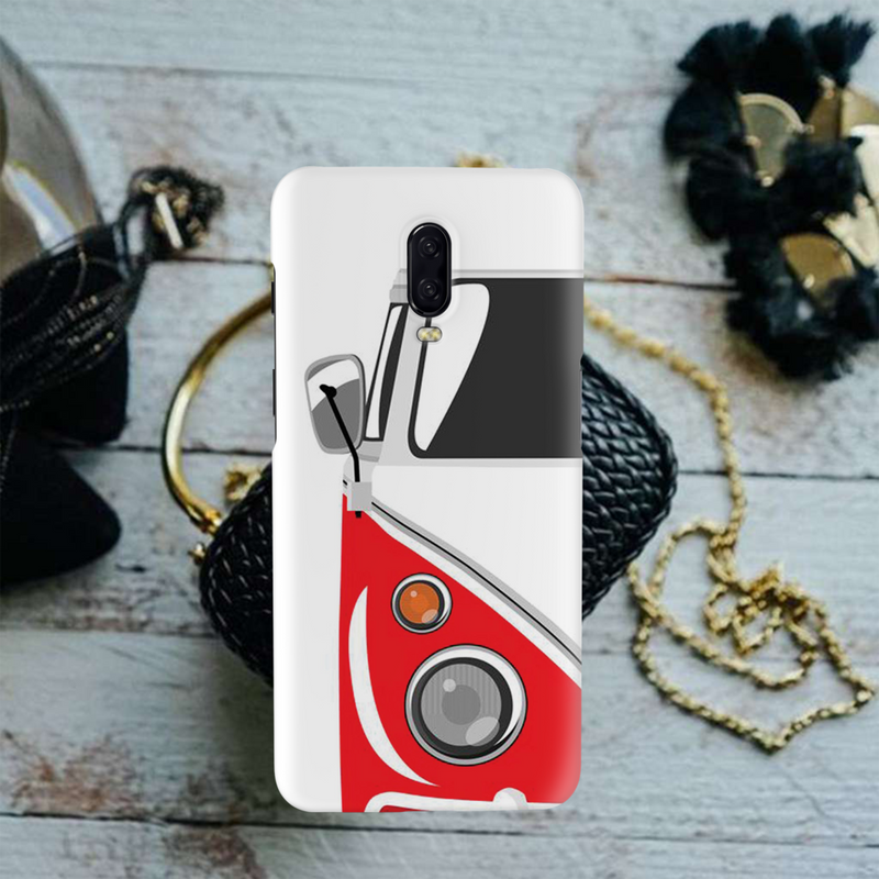 Red Volkswagon Printed Slim Cases and Cover for OnePlus 6T