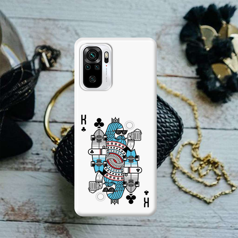 King 2 Card Printed Slim Cases and Cover for Redmi Note 10