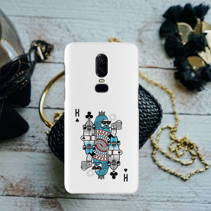 King 2 Card Printed Slim Cases and Cover for OnePlus 6