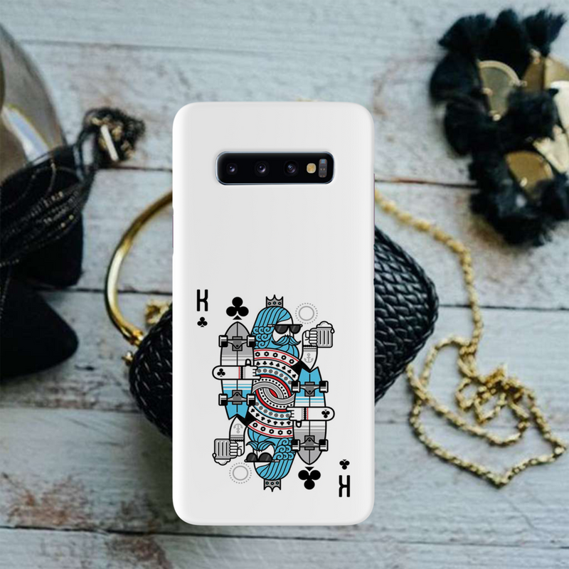 King 2 Card Printed Slim Cases and Cover for Galaxy S10 Plus