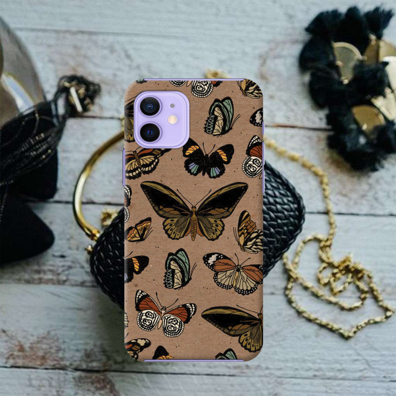 Butterfly Printed Slim Cases and Cover for iPhone 12 Mini