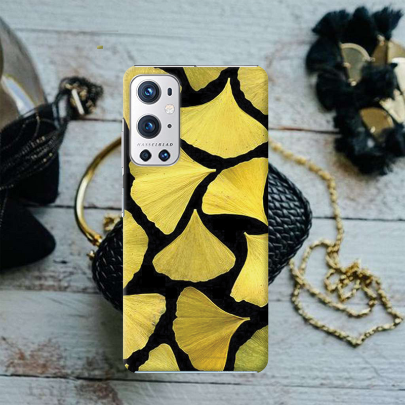 Yellow Leafs Printed Slim Cases and Cover for OnePlus 9R