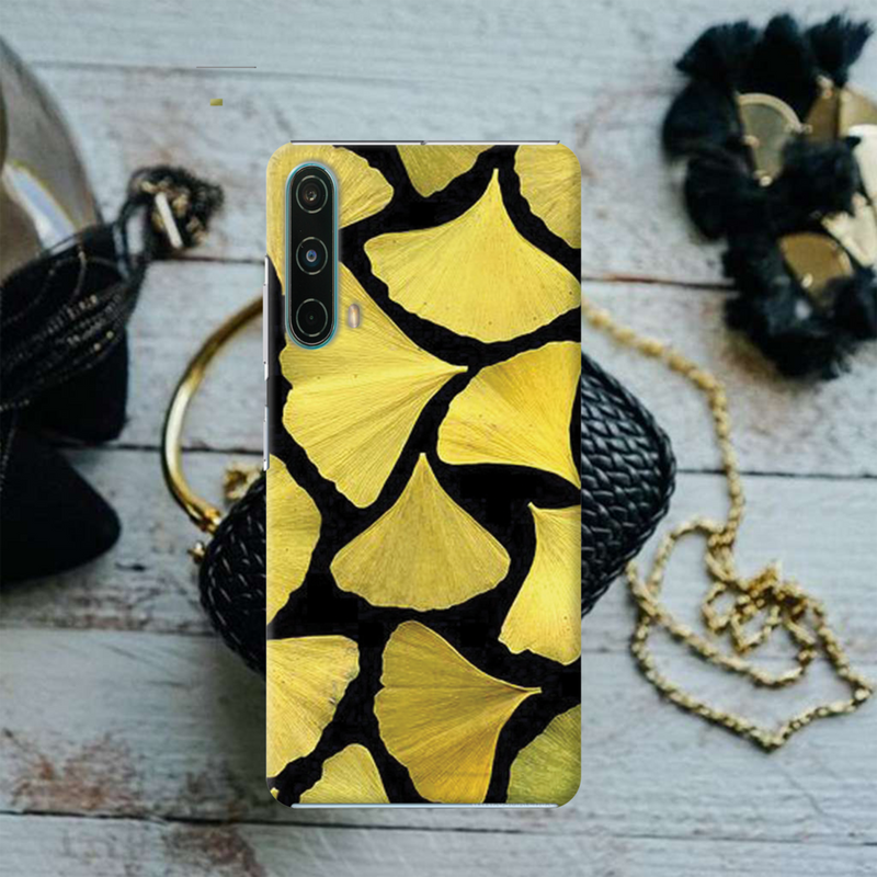 Yellow Leafs Printed Slim Cases and Cover for OnePlus Nord CE 5G