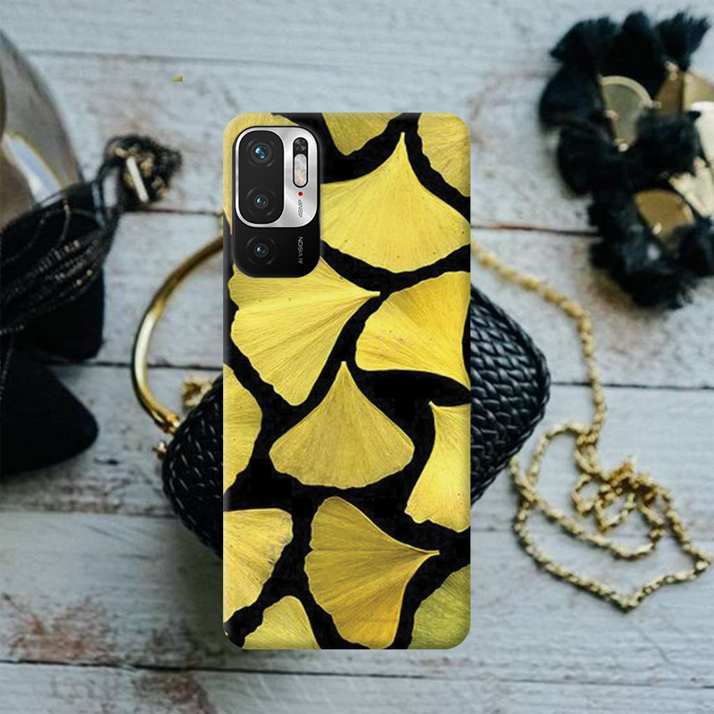 Yellow Leafs Printed Slim Cases and Cover for Redmi Note 10T