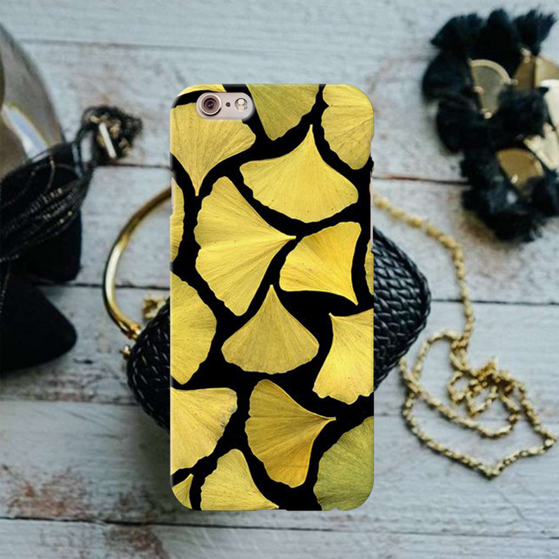 Yellow Leafs Printed Slim Cases and Cover for iPhone 6