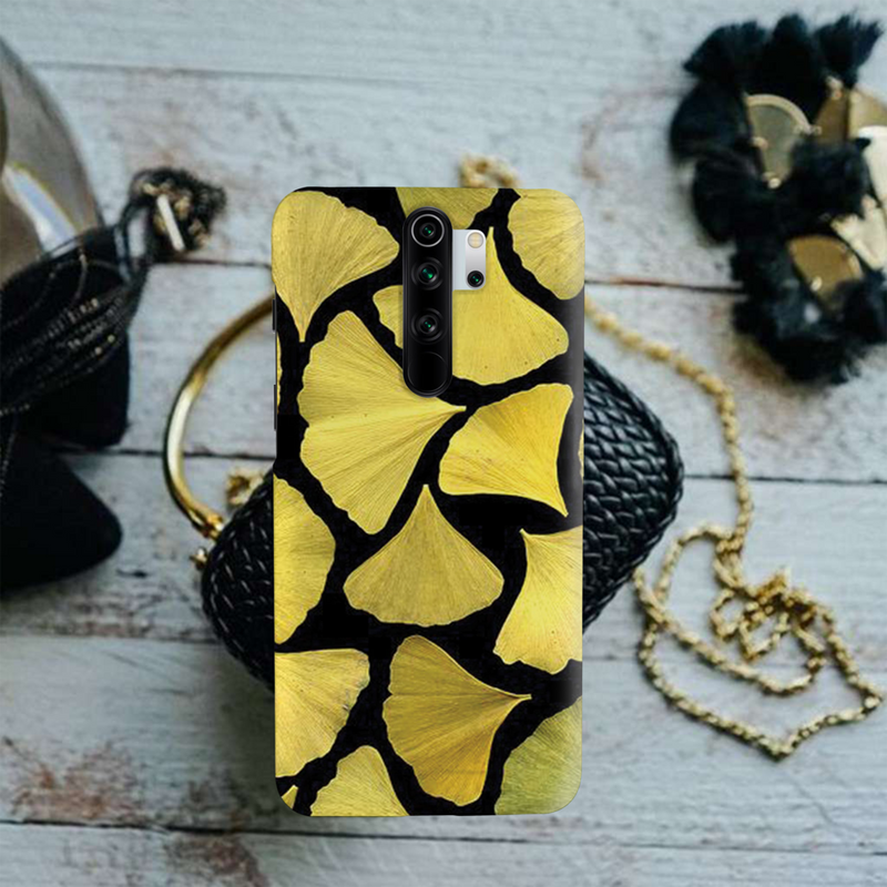 Yellow Leafs Printed Slim Cases and Cover for Redmi Note 8 Pro