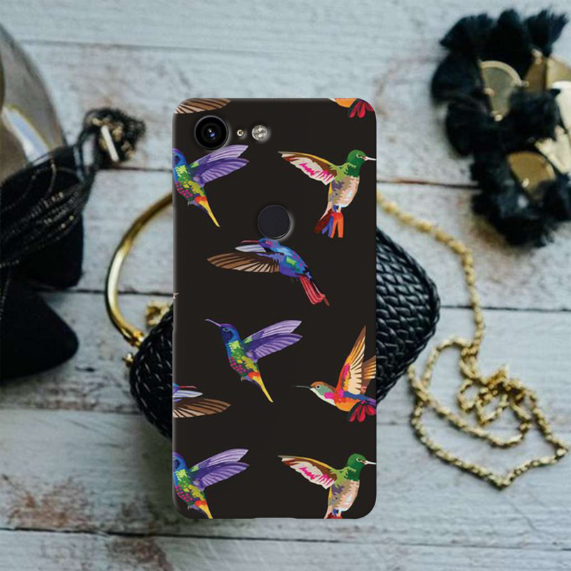 Kingfisher Printed Slim Cases and Cover for Pixel 3