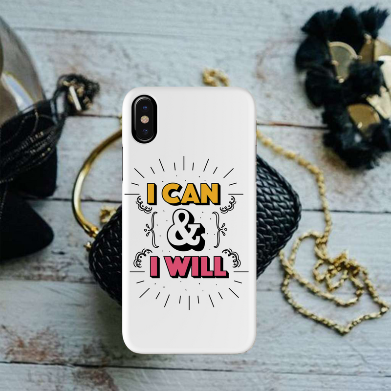 I can and I will Printed Slim Cases and Cover for iPhone X