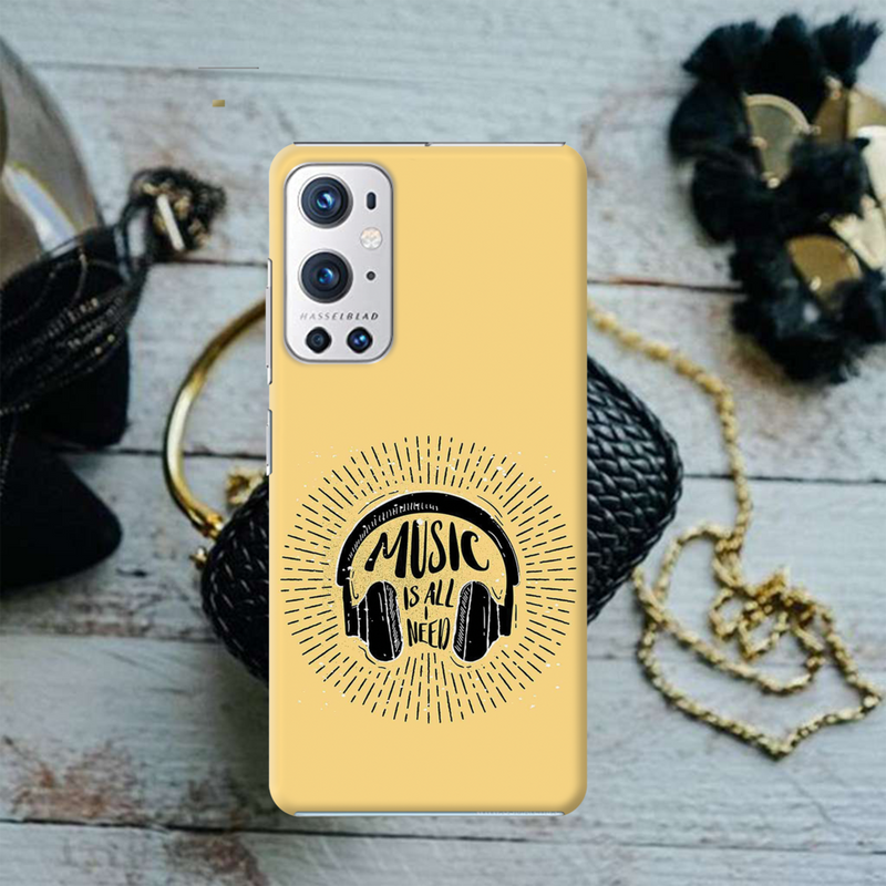 Music is all i need Printed Slim Cases and Cover for OnePlus 9R