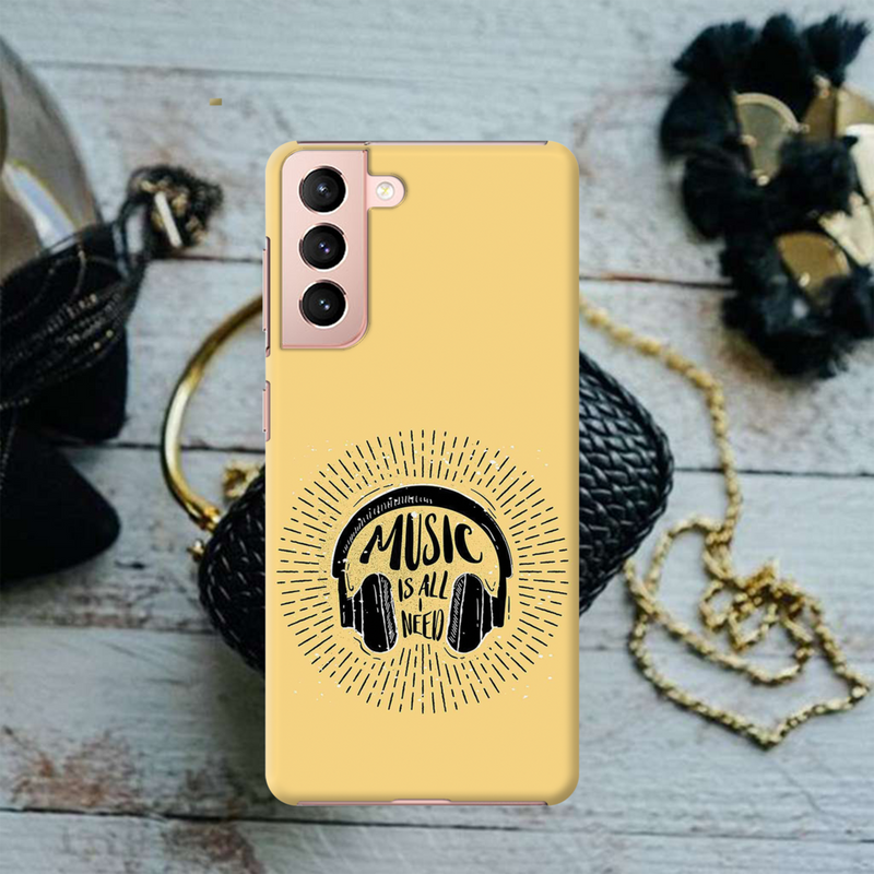 Music is all i need Printed Slim Cases and Cover for Galaxy S21 Plus