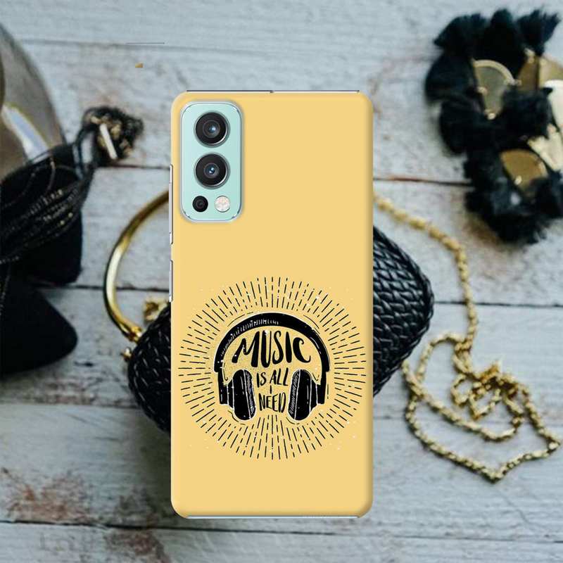 Music is all i need Printed Slim Cases and Cover for OnePlus Nord 2