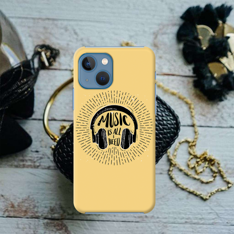 Music is all i need Printed Slim Cases and Cover for iPhone 13 Mini