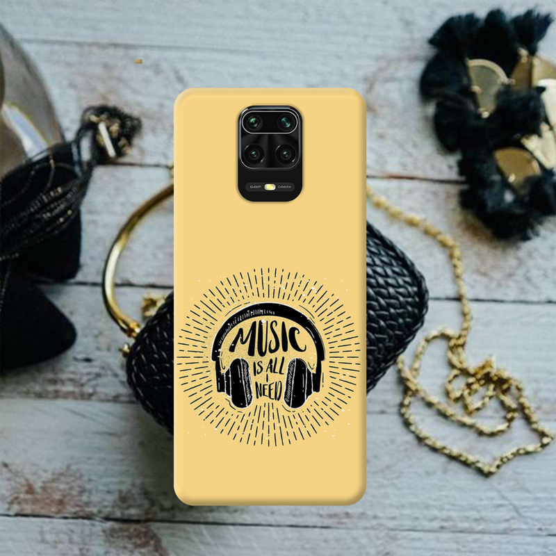 Music is all i need Printed Slim Cases and Cover for Redmi Note 9 Pro Max