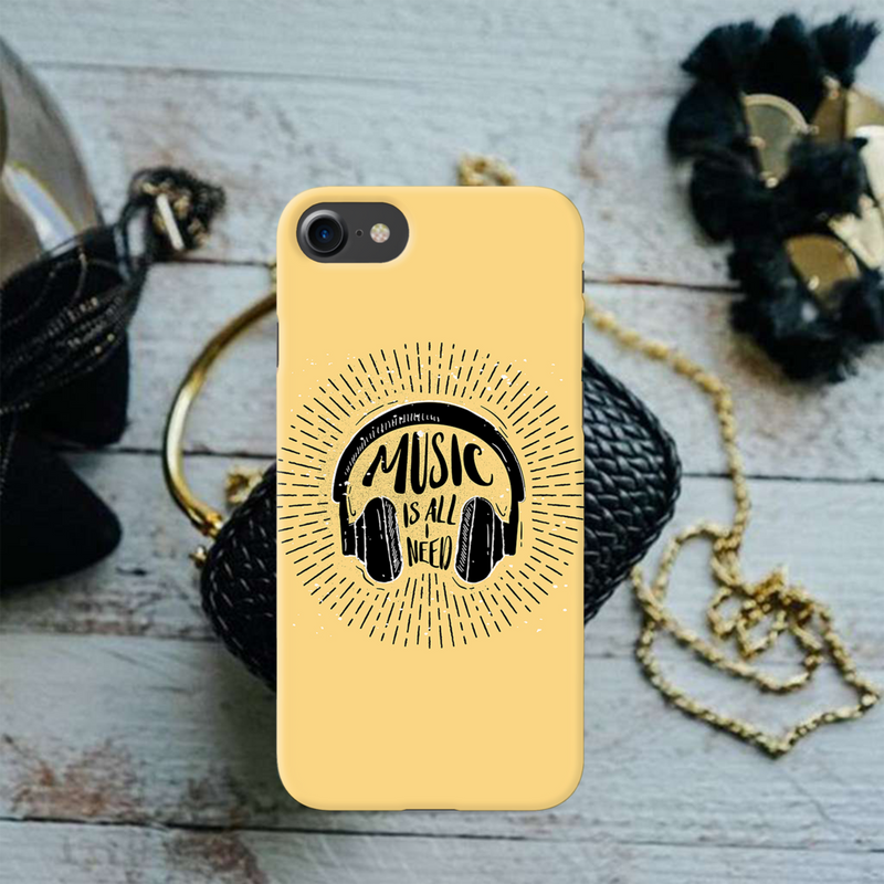 Music is all i need Printed Slim Cases and Cover for iPhone 7