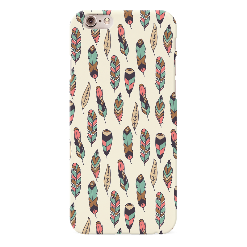 Feather pattern Printed Slim Cases and Cover for iPhone 6