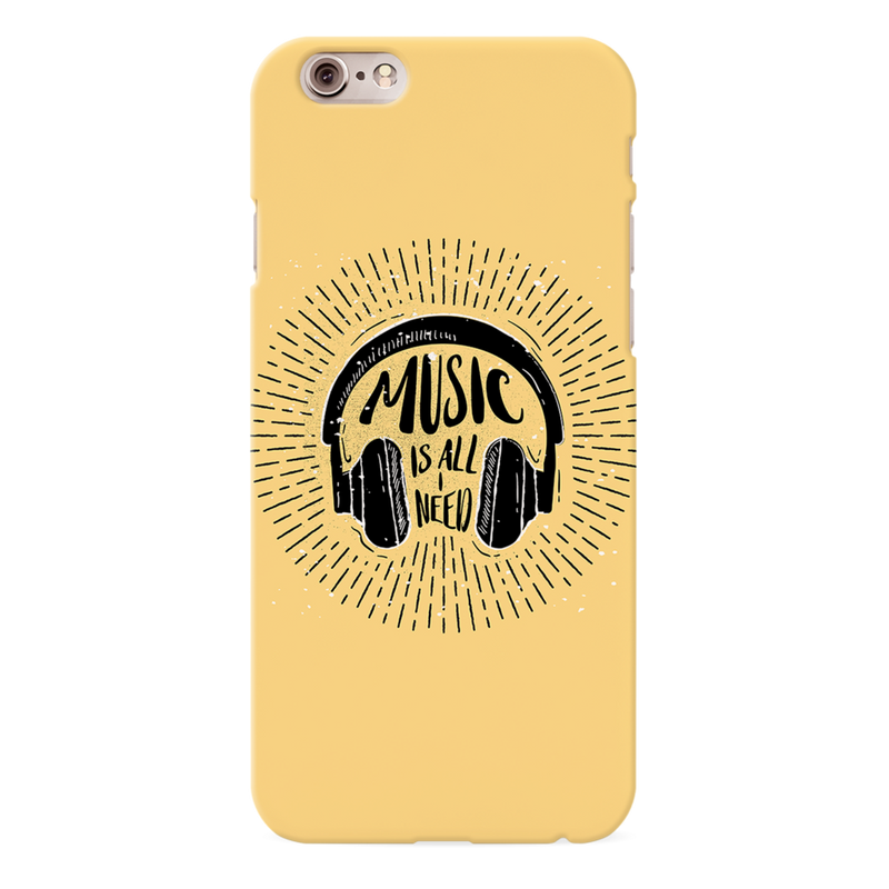 Music is all i need Printed Slim Cases and Cover for iPhone 6