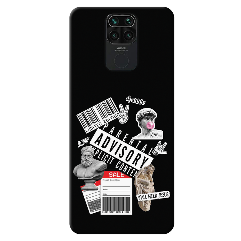 Advisory Printed Slim Cases and Cover for Redmi Note 9