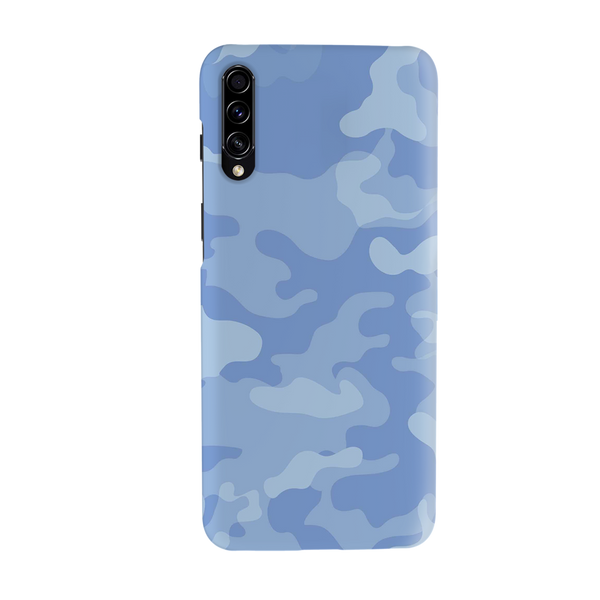 Blue and White Camouflage Printed Slim Cases and Cover for Galaxy A70