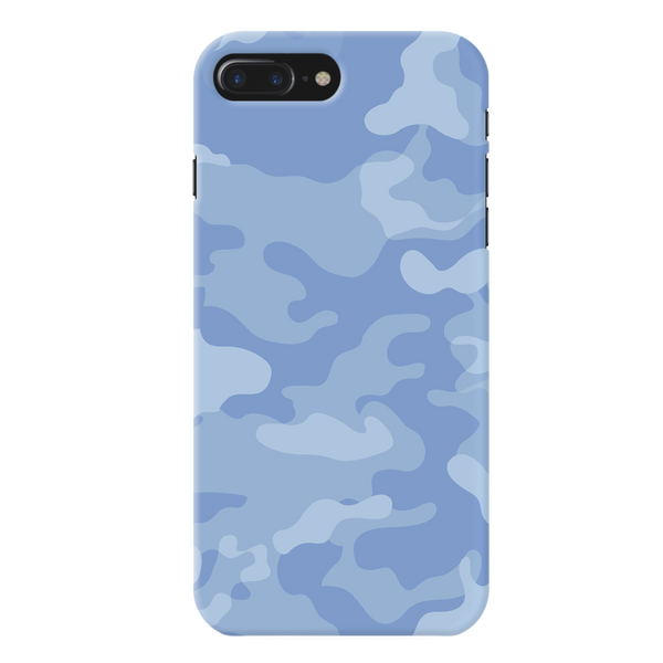 Blue and White Camouflage Printed Slim Cases and Cover for iPhone 7 Plus