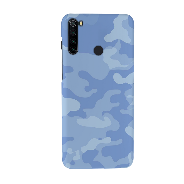 Blue and White Camouflage Printed Slim Cases and Cover for Redmi Note 8