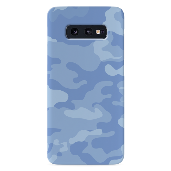 Blue and White Camouflage Printed Slim Cases and Cover for Galaxy S10E