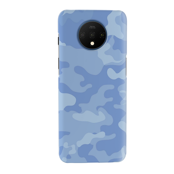 Blue and White Camouflage Printed Slim Cases and Cover for OnePlus 7T