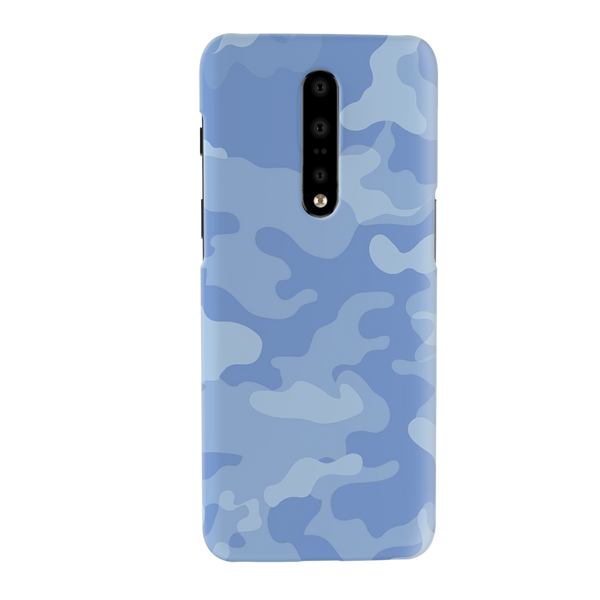 Blue and White Camouflage Printed Slim Cases and Cover for OnePlus 7 Pro