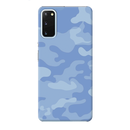 Blue and White Camouflage Printed Slim Cases and Cover for Galaxy S20 Plus