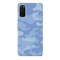 Blue and White Camouflage Printed Slim Cases and Cover for Galaxy S20 Plus