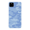 Blue and White Camouflage Printed Slim Cases and Cover for Pixel 4A