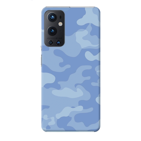 Blue and White Camouflage Printed Slim Cases and Cover for OnePlus 9 Pro