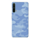Blue and White Camouflage Printed Slim Cases and Cover for OnePlus Nord CE 5G