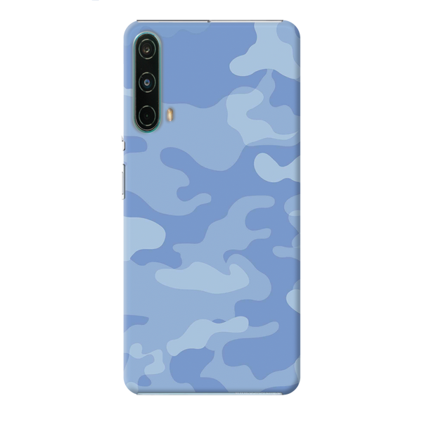 Blue and White Camouflage Printed Slim Cases and Cover for OnePlus Nord CE 5G