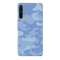 Blue and White Camouflage Printed Slim Cases and Cover for OnePlus Nord CE 5G