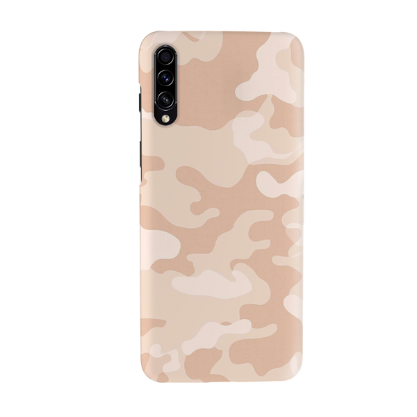 Cream and White Camouflage Printed Slim Cases and Cover for Galaxy A70