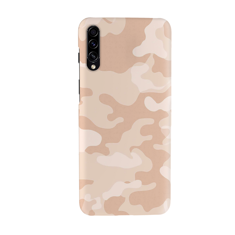 Cream and White Camouflage Printed Slim Cases and Cover for Galaxy A70